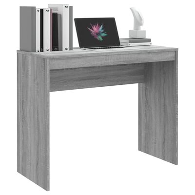 vidaXL skrivebord 90x40x72 cm konstrueret træ grå sonoma-eg