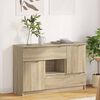 vidaXL Sideboard med skuffe Sonoma eg 100 x 30 x 65,6 Konstrueret tr&aelig;