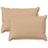 vidaXL Pudebetr&aelig;k 2 stk. HOUTEN Cremefarvet 30 x 50 cm Faux Linned