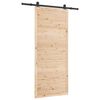 vidaXL Skyded&oslash;r Naturfarvet 80 x 208 cm Massivt fyrretr&aelig;