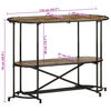 vidaXL konsolbord 110x42x76 cm massivt genbrugstræ