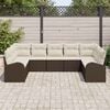vidaXL Sofa Sæt 9 pcs Brun polyrattan
