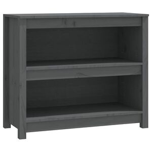 vidaXL bogreol 80x35x68 cm massivt fyrretr&aelig; gr&aring;