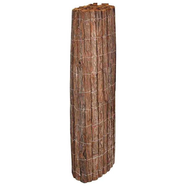 vidaXL Barkhegn Naturfarvet 100 x 600 cm Bark