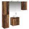 vidaXL Badev&aelig;relsesskabs&aelig;t 5 pcs Gammelt tr&aelig; 50 x 14,5 x 70 cm