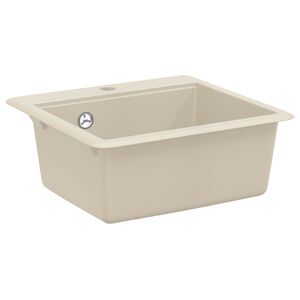 vidaXL Vask 80% Kvarts og 20% Resin 470 x 440 mm Beige
