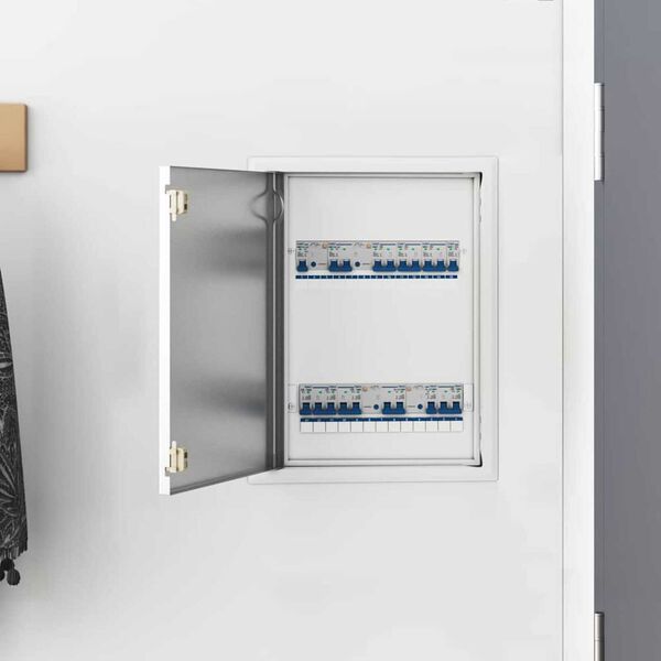 vidaXL Adgangspanel Hvid 43.5 x 33 x 3 cm St&aring;l