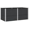 vidaXL H&oslash;jbed Sort 200 x 100 x 91 cm WPC og Aluminium
