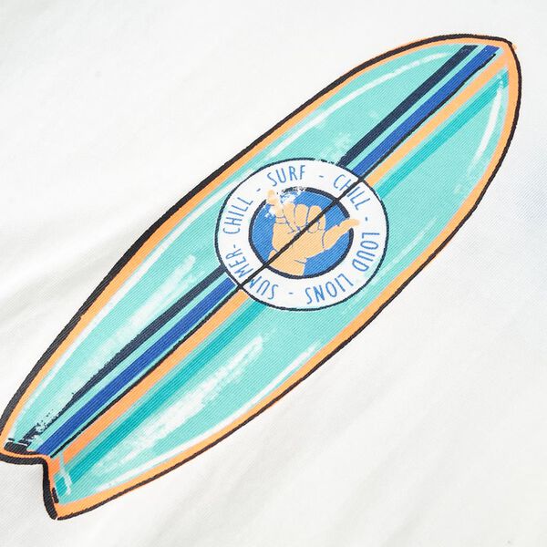 Kort&aelig;rmet T-shirt til b&oslash;rn str. 104 ecrufarvet