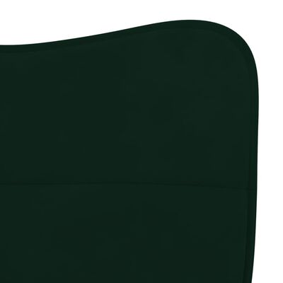 vidaXL spisebordsstole 2 stk. fløjl mørkegrøn