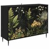 vidaXL Sideboard RHENEN Sort eg 102 x 33 x 76 cm Konstrueret tr&aelig;