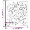 vidaXL udend&oslash;rs v&aelig;gdekoration 55x55 cm ahornbladdesign cortenst&aring;l