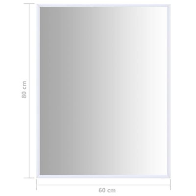 vidaXL spejl 80x60 cm hvid