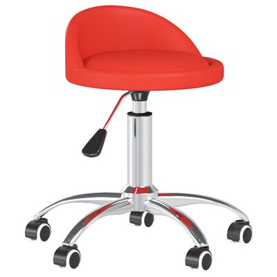 vidaXL arbejdsstol kunstlæder rød
