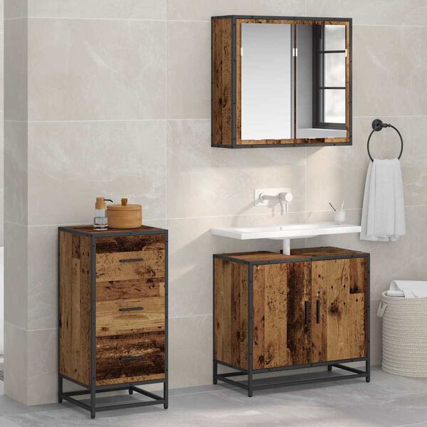 vidaXL Sideboard Gammelt tr&aelig; 35.5 x 35 x 76 cm