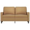 vidaXL 2-personers sofa 120 cm fl&oslash;jl brun