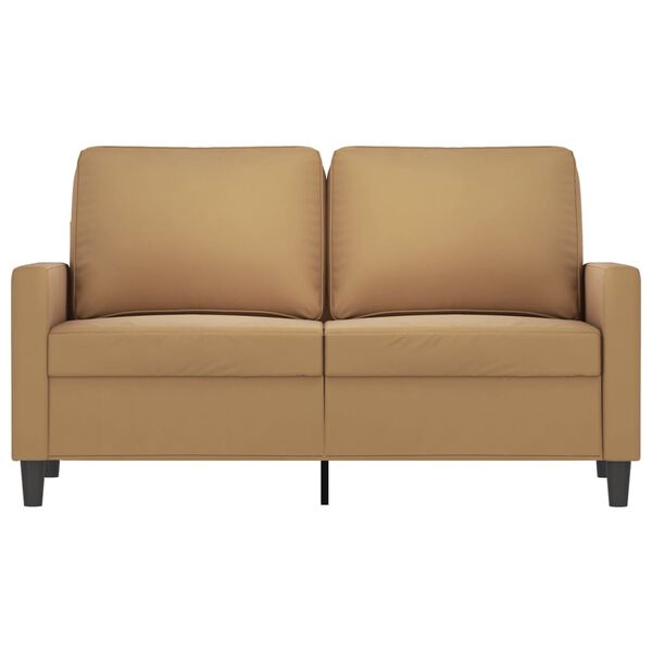 vidaXL 2-personers sofa 120 cm fl&oslash;jl brun