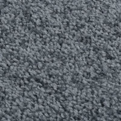 vidaXL gulvtæppe 200x290 cm kort luv antracitgrå