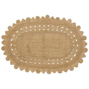vidaXL Omr&aring;de t&aelig;ppe Naturfarvet 205 x 305 cm Jute