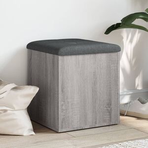 vidaXL skob&aelig;nk 42x42x45 cm konstrueret tr&aelig; gr&aring; sonoma-eg