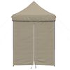 vidaXL Party Tent Gr&aring;brun 200 x 200 x 306 cm Oxford stof