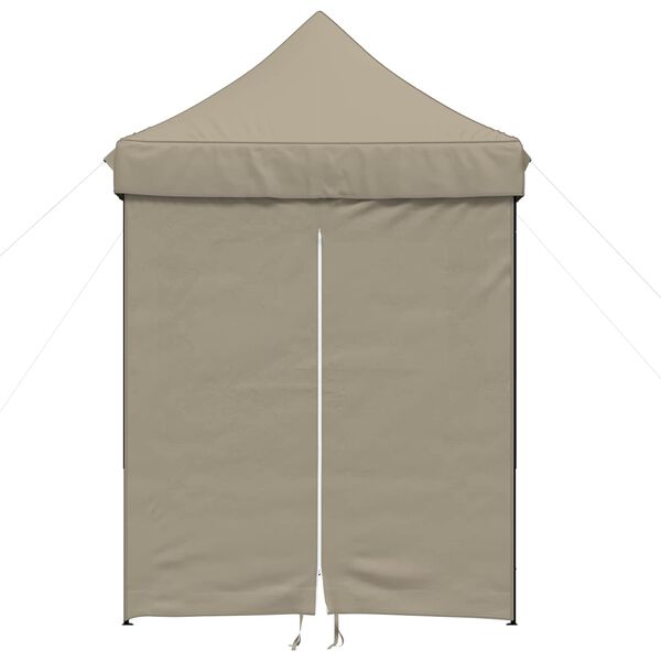 vidaXL Party Tent Gr&aring;brun 200 x 200 x 306 cm Oxford stof