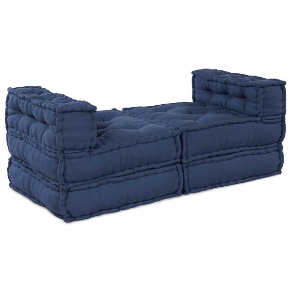 vidaXL Modulsofa 4 pcs Indigo Stof
