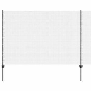 vidaXL Svejsede tr&aring;dhegn med stolper 25 x 1,6 m PVC-belagt st&aring;l Gr&aring;