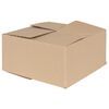 vidaXL Foldbar Kasse 50 stk. Naturfarvet 30 x 30 x 15 cm Pap