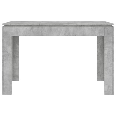 vidaXL spisebord 120 x 60 x 76 cm spånplade betongrå