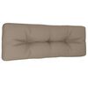 vidaXL pallehynde 120x40x12 cm stof gr&aring;brun
