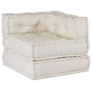 vidaXL modul&aelig;r sofaenhed stof 70x70x54 cremefarvet