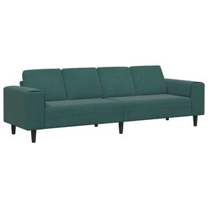 vidaXL Stue Sofa M&oslash;rkegr&oslash;n 250 x 77 x 76 cm