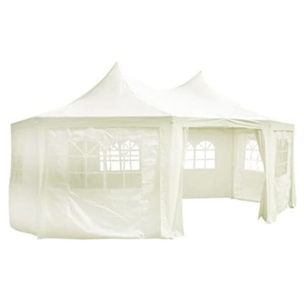 vidaXL | Havel&aelig;rred | Creme 6 x 4,5 x 3 m Stof
