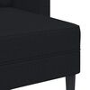 vidaXL 2-personers sofa med chaiselong L-formet 125 cm stof sort