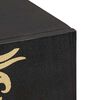 vidaXL Sideboard med hylde Sort 90 x 33 x 75 cm Massivt mangotræ