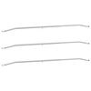 vidaXL Tarpaulin Bracket til Trailere 3 pcs S&oslash;lv 130-210 cm Aluminium