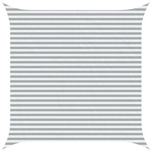 vidaXL Solskygge sejl Lys Gr&aring; og Hvid 4 x 4 m 100% polyester Oxford