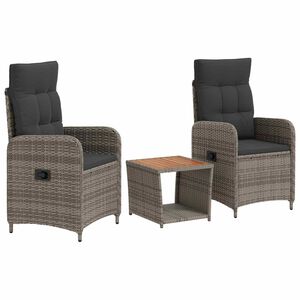 vidaXL Have lounge s&aelig;t 3 stk. Lysegr&aring; og m&oslash;rkegr&aring;
