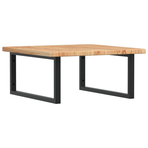 vidaXL badev&aelig;relseshylde st&aring;l og massivt egetr&aelig;