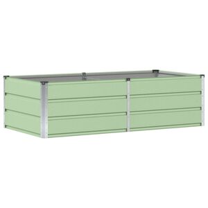 vidaXL Plantekasse Gr&oslash;n 160 x 80 x 45 cm St&aring;l