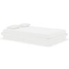 vidaXL sengeramme 120x190 cm Small Double massivt tr&aelig; hvid