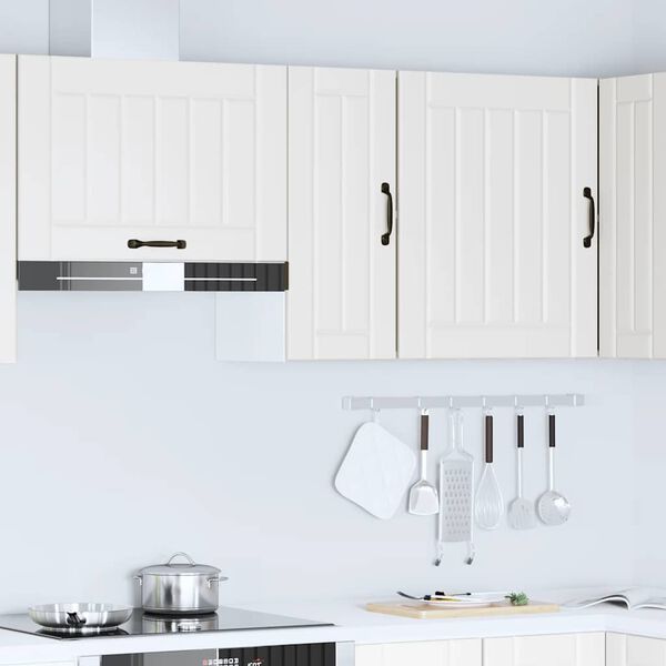 vidaXL k&oslash;kkenv&aelig;gskab Lucca hvid konstrueret tr&aelig;