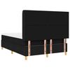 vidaXL Box spring seng med madras Sort 140 x 200 cm Stof