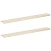 vidaXL Vindueskarme 2 stk. Hvid 160 x 20 x 2 cm Massivt Eg Tr&aelig;