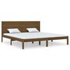 vidaXL sengestel 180x200 cm Super King massivt fyrretr&aelig; gyldenbrun