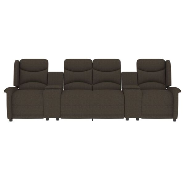 vidaXL 4-personers massagestol med kopholdere brun