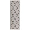 vidaXL shaggy gulvt&aelig;ppe PAMPLONA 80x250 cm h&oslash;j luv beige antracitgr&aring;