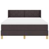 vidaXL Box spring seng med madras M&oslash;rk Brun 200 x 160 cm Polyester