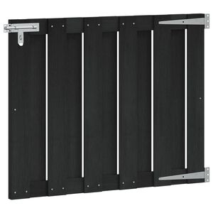 vidaXL Haveport 100 x 80 cm WPC og Aluminium Sort